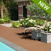 kit terrasses bois composite xl - carre - 2-9x2-9m